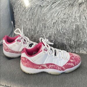 Jordan 11 Pink and White Sneakers